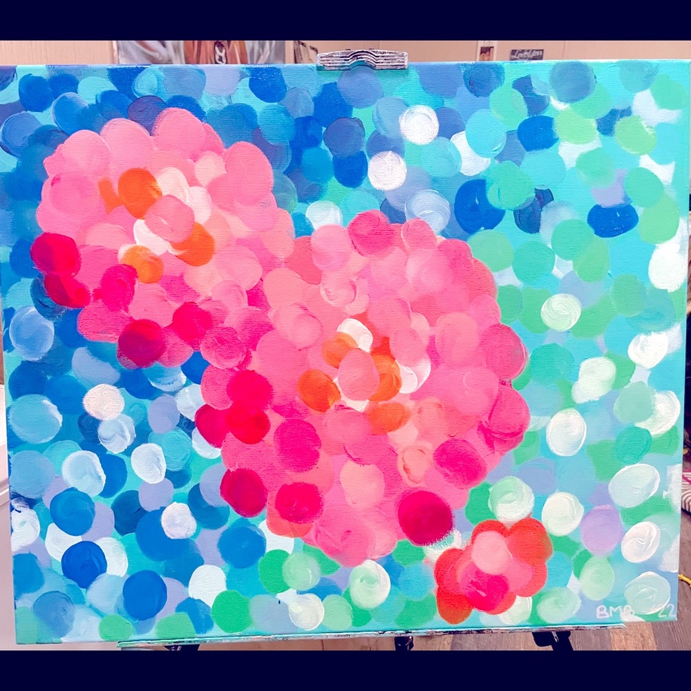 Focused on Spring 20x24 acrylic painting